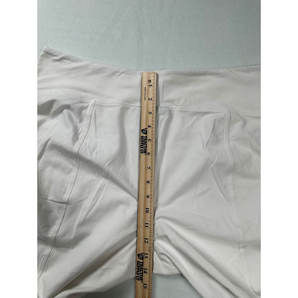 Women with Control by Renee Greenstein White Cropped Wide Leg Pants Women's XL - Picture 7 of 9